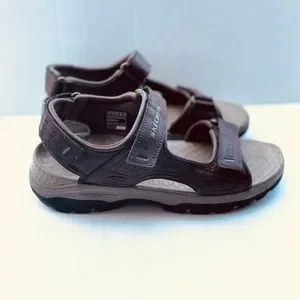SKECHERS Men’s Relaxed Fit Tresman Garo Chocolate LUXE FOAM Sandals Sz 11 Men main image 2